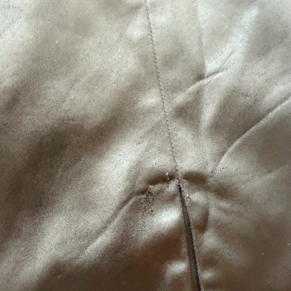 Wilfred leather mini skirt with slit brown size 00